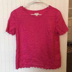 J CREW Pink Tee